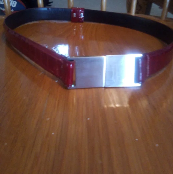 Calvin Klein Italianalligator calfskin belt